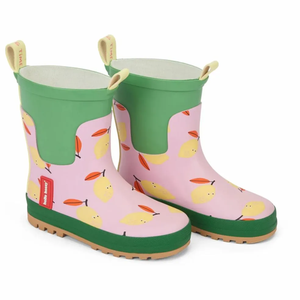 Bottes de Pluie Lemony Citron | Rose pâle