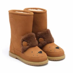 Bottes Fourrées Wadudu Lion | Camel