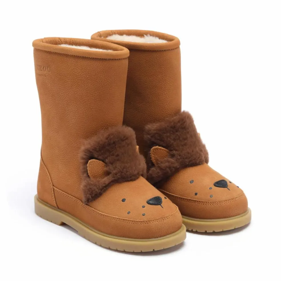 Bottes Fourrées Wadudu Lion | Camel