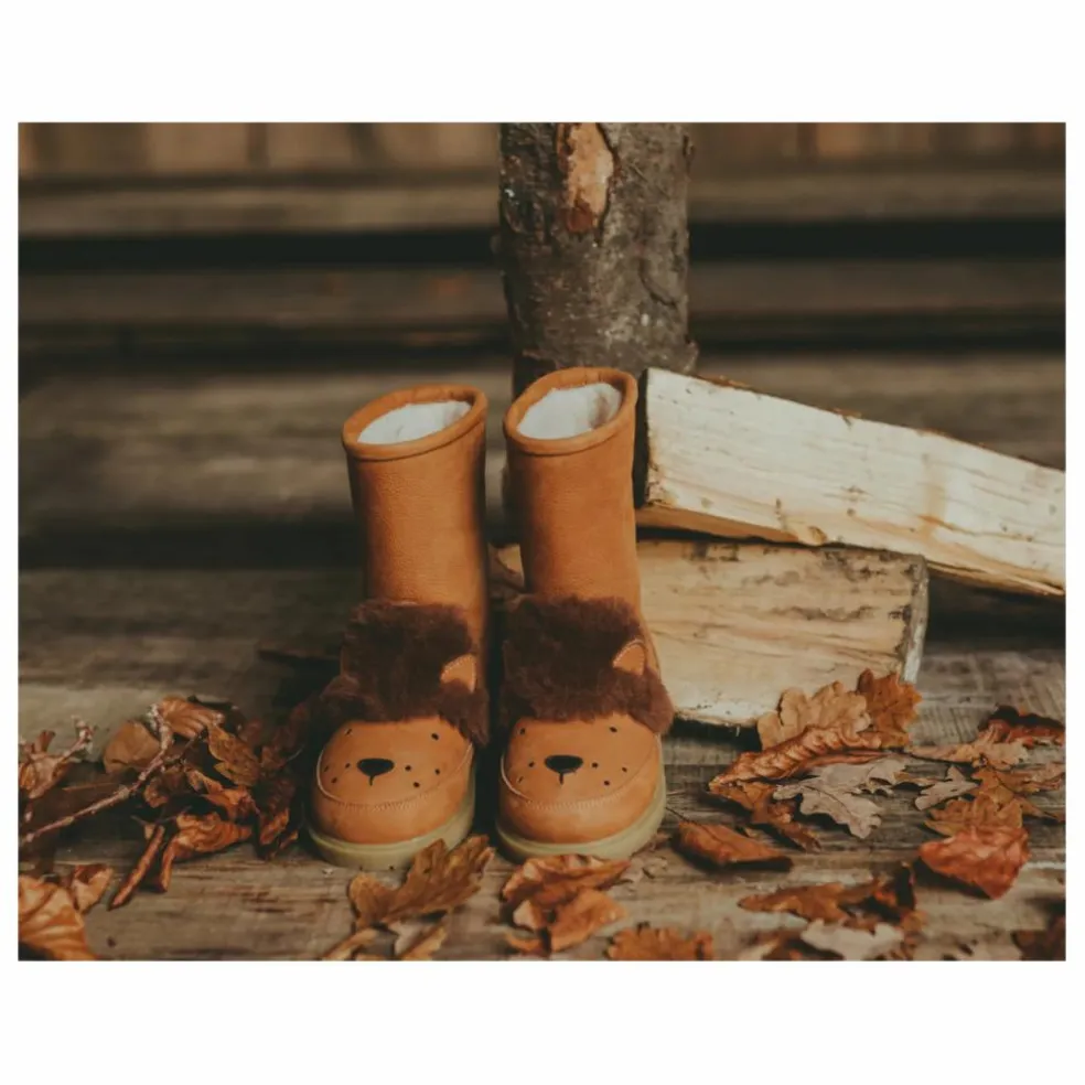 Bottes Fourrées Wadudu Lion | Camel