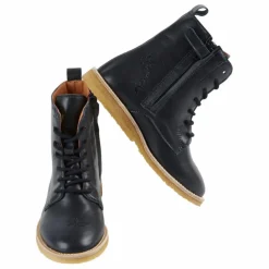 Bottines à Lacets Cuir | Bleu marine