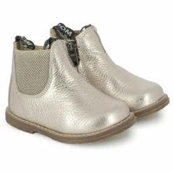 Bottines Bob Jod Zip Cuir Grainé | Doré