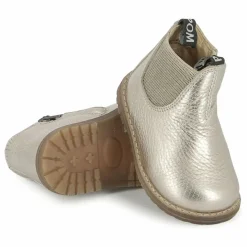 Bottines Bob Jod Zip Cuir Grainé | Doré