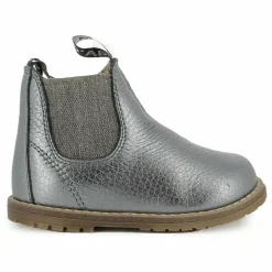 Bottines Bob Jod Zip Cuir Grainé | Bleu gris