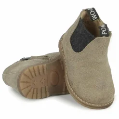 Bottines Bob Jod Zip Velours | Kaki