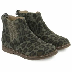 Bottines City Jodzip Léopard | Vert kaki