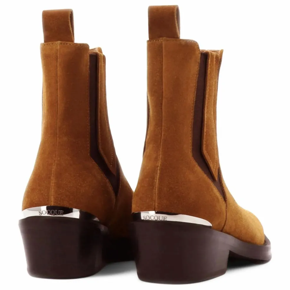 Bottines Clyde Daim | Camel