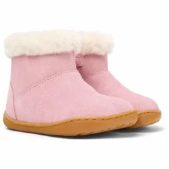 Bottines Fourrées Unies Peu | Rose