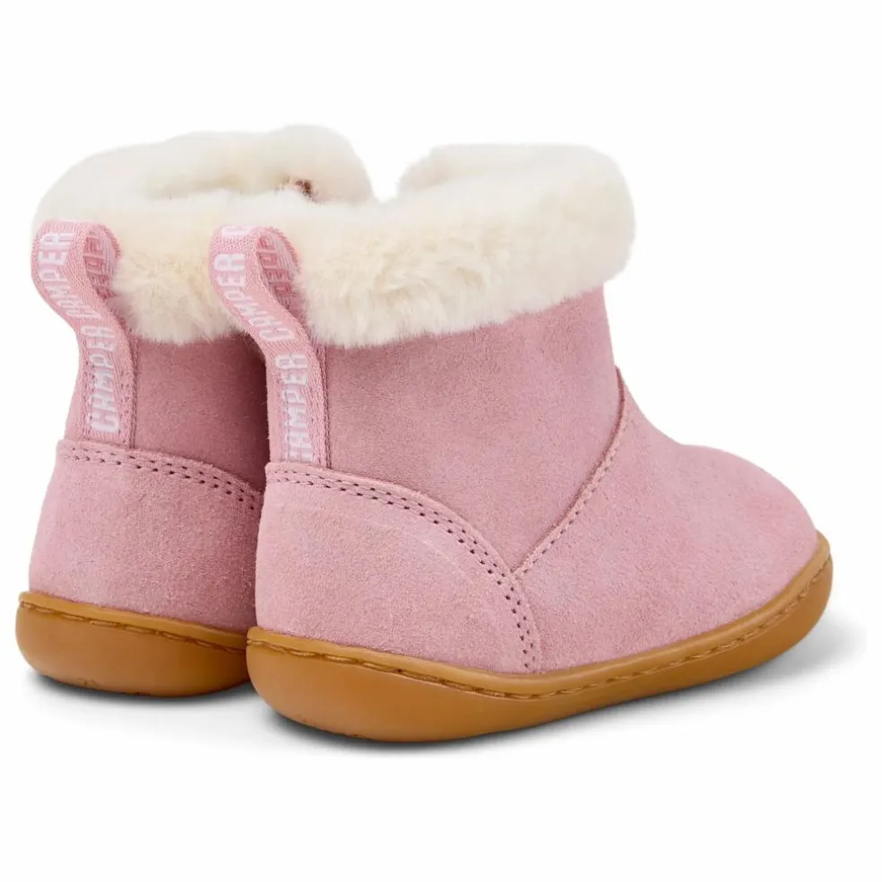 Bottines Fourrées Unies Peu | Rose