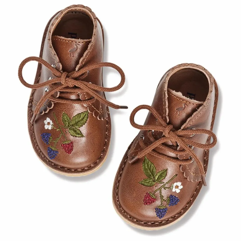 Bottines Scallop Blackberries - Collection Uniqua | Marron