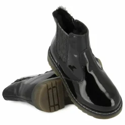 Bottines Sid Jod Zip Fur Vernis | Noir