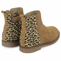 Bottines Trip Back Velours Léopard | Beige