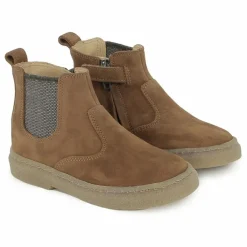 Bottines Trix Jod Zip Nubuck | Cognac