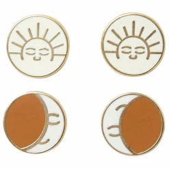 Boucles d'oreilles | Beige