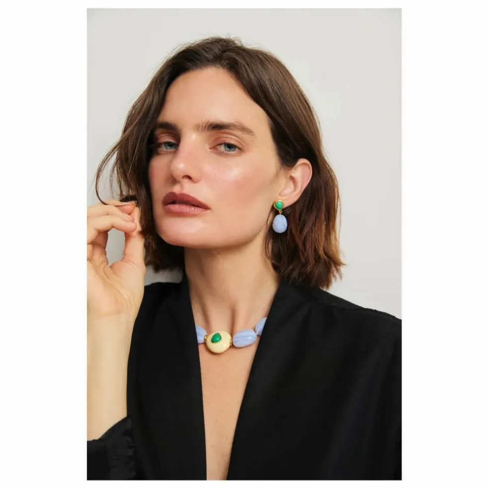 Boucles d'Oreilles Andalusia | Bleu