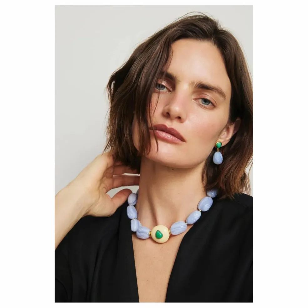 Boucles d'Oreilles Andalusia | Bleu
