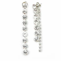 Boucles d'Oreilles Asymétriques Alma | Argenté