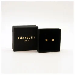 Boucles d'Oreilles Big Stars Denim | Doré