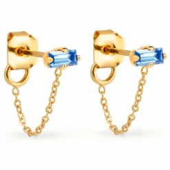 Boucles d'Oreilles Blaise | Saphir