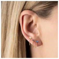 Boucles d'Oreilles Blaise | Saphir