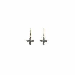 Boucles d'Oreilles Cross | Argenté