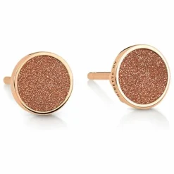 Boucles d'Oreilles Disc Ever | Gold Sandstone