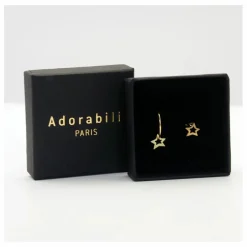 Boucles d'Oreilles Duo Elise Big Star | Doré