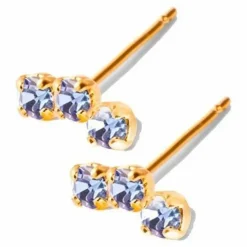 Boucles d'Oreilles Gaston | Saphir