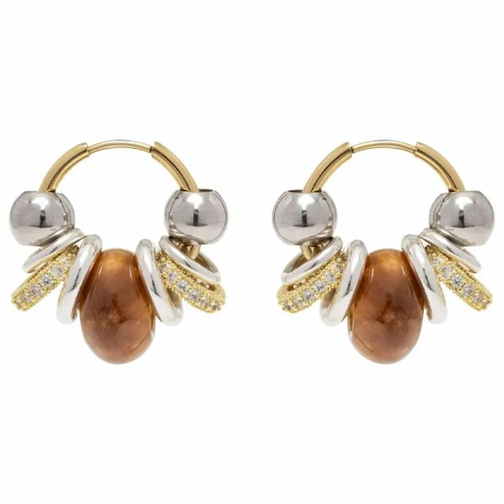 Boucles d'Oreilles Hoops | Camel