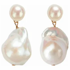Boucles d'Oreilles Josefina Perles | Blanc