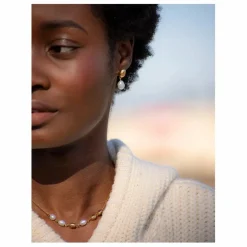 Boucles d'Oreilles La Perle | Doré