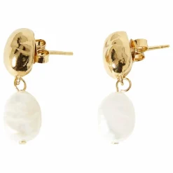 Boucles d'Oreilles La Perle | Doré