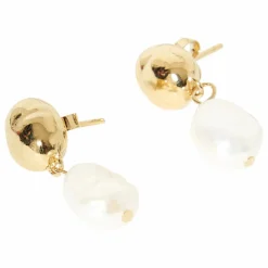 Boucles d'Oreilles La Perle | Doré