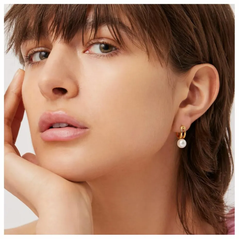 Boucles d'Oreilles Nova Huggies | Doré