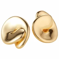 Boucles d'Oreilles Rio Button | Doré