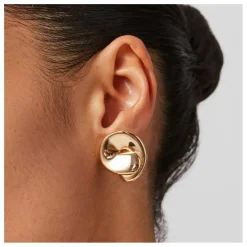 Boucles d'Oreilles Rio Button | Doré