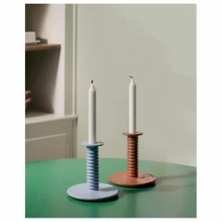 Bougeoir en terracotta Barro, Rui Pereira | Bleu ciel