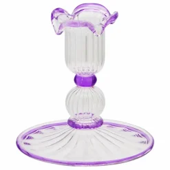 Bougeoir Jane en verre | Violet