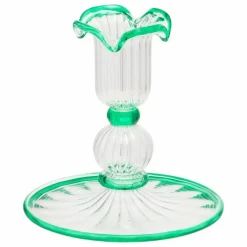 Bougeoir Jane en verre | Vert