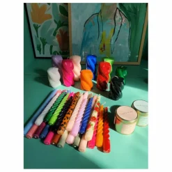 Bougie Blunt twisted - 15cm | Rose fuschia