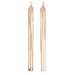 Bougie Dryp en cire végétale- Set de 2 | Beige