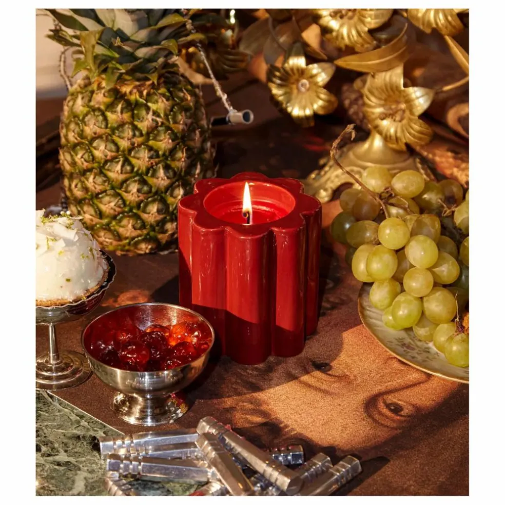Bougie parfumée La Candela senteur santal | Rouge