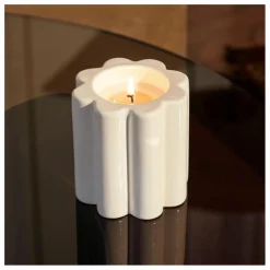 Bougie parfumée La Candela senteur feu de bois | Crème
