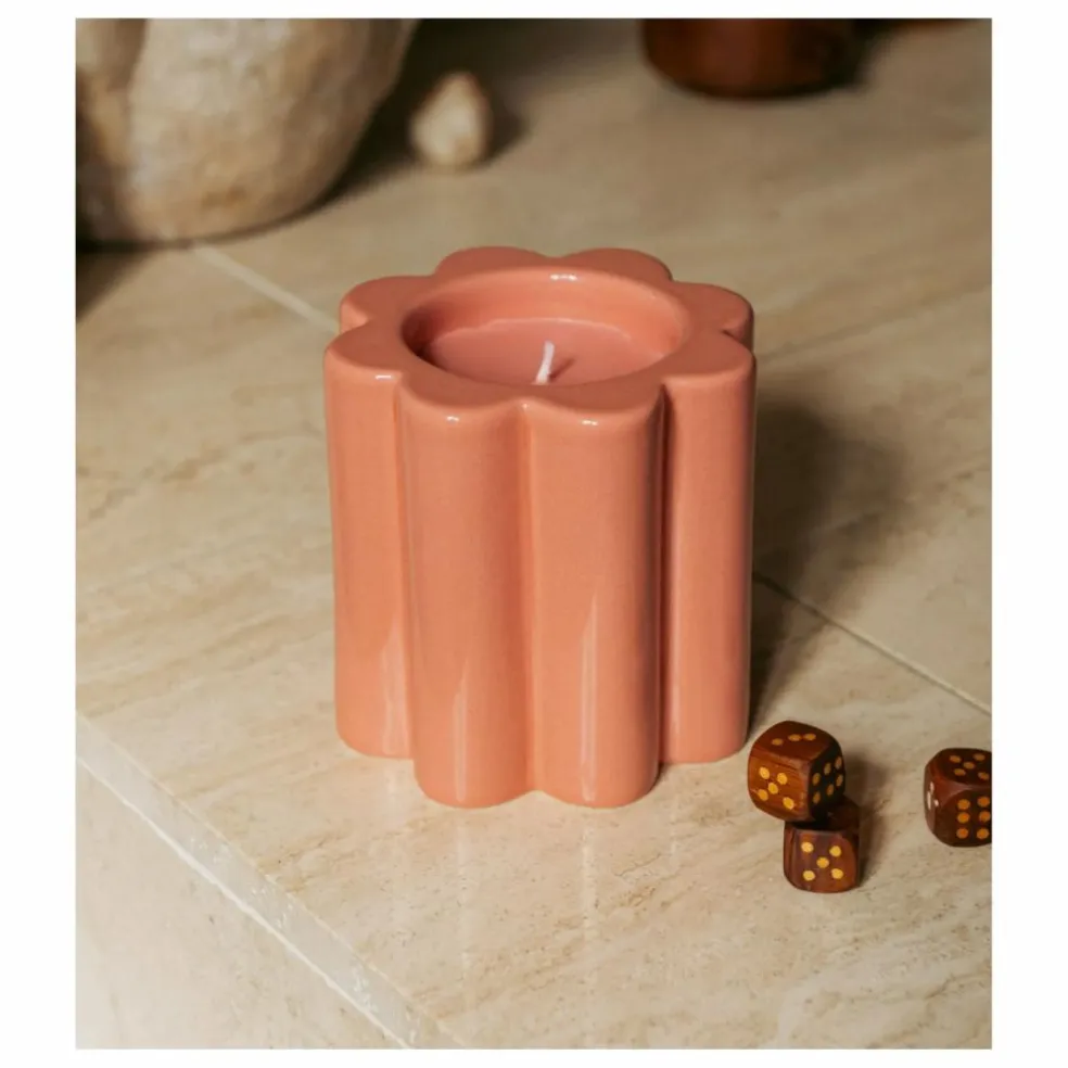 Bougie parfumée La Candela senteur figuier | Rose poudré