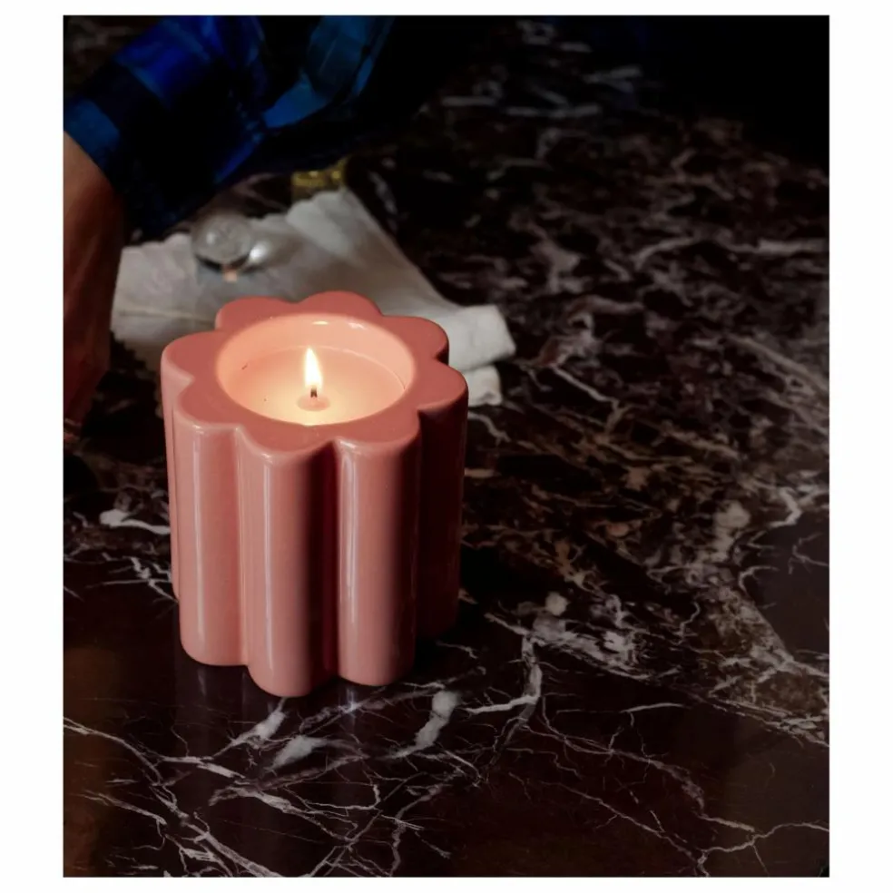 Bougie parfumée La Candela senteur figuier | Rose poudré