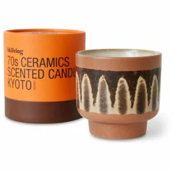 Bougie 70s ceramics Kyoto | Marron