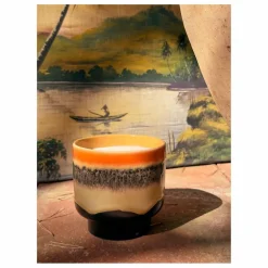 Bougie 70s ceramics Tulum | Orange