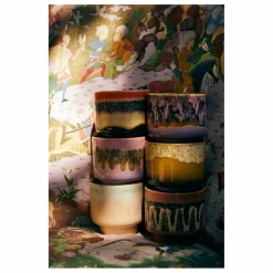 Bougie 70s ceramics Tulum | Orange