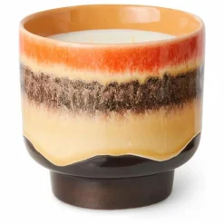 Bougie 70s ceramics Tulum | Orange