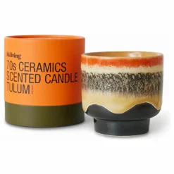 Bougie 70s ceramics Tulum | Orange
